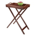 Winsome Wood Devon Butler TV Table with Serving Tray, Walnut Finish