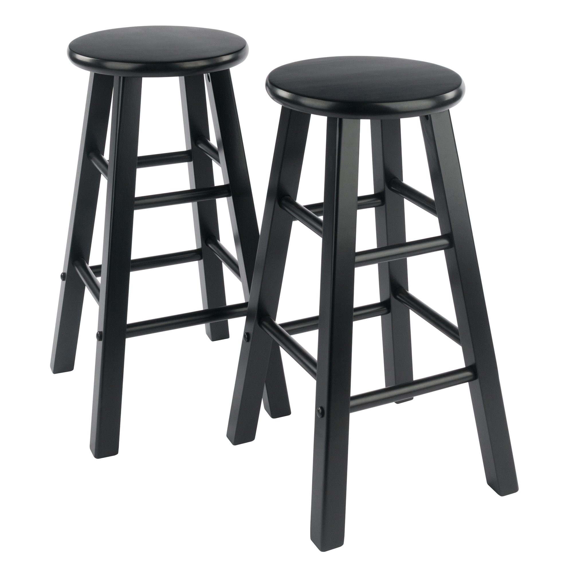 Winsome Wood Element 2-Piece Counter Stools, Black Finish - image 1 of 7