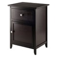 thumbnail image 1 of Winsome Eugene Accent Table, Nightstand, Espresso Finish, 1 of 9