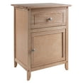 Winsome Wood Eugene Nightstand, Natural Finish, Bedside Table with
