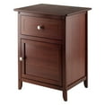 thumbnail image 1 of Winsome Eugene Accent Table, Nightstand, Walnut Finish, 1 of 8
