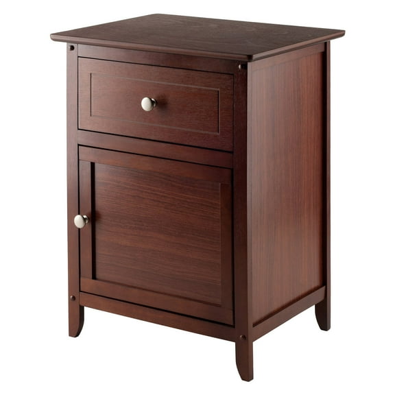 Winsome Eugene Accent Table, Nightstand, Walnut Finish