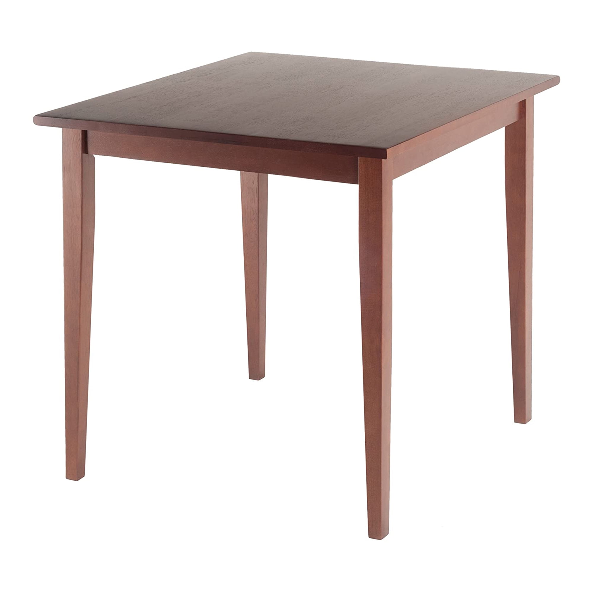 Transitional Antique Walnut 29.53'' Square Counter Height Dining Table