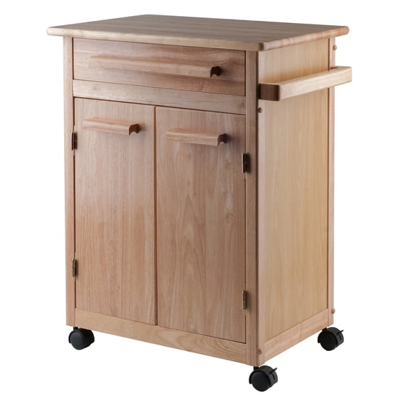 Winsome Wood Hackett Kitchen Utility Cart, Natural Finish