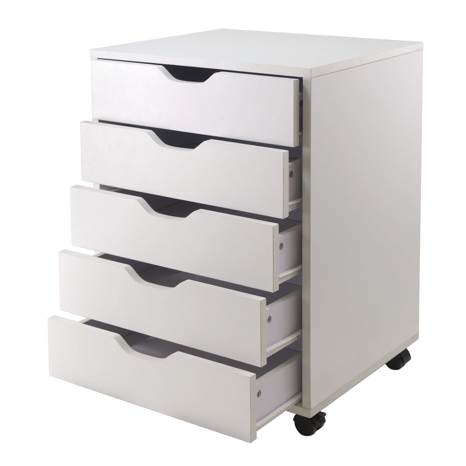 White multi outlet drawer cabinet