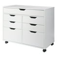 thumbnail image 1 of Winsome Wood Halifax 5-Drawer Multi-Storage Mobile Cabinet 10748, White Finish, 1 of 12