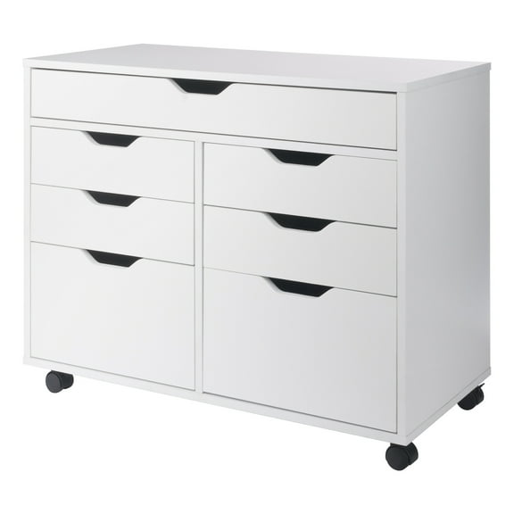Winsome Halifax 5-Drawer Multi-Storage Mobile Cabinet 10748, White Finish
