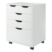 Winsome Halifax Bins & Drawers Storage Mobile Cabinet 10521, White Finish
