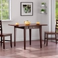 thumbnail image 1 of Contemporary Home Living Wooden Foldable Dining Table - 41.75" - Walnut finish, 1 of 7