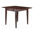 thumbnail image 1 of Winsome Hamilton Double Drop Leaf Solid Wood Dining Table in Antique Walnut, 1 of 11