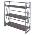 thumbnail image 1 of Winsome Wood Isa 3-Tier Shelf, Graphite & Walnut, 1 of 8