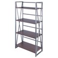 thumbnail image 1 of Winsome Wood Isa 4-Tier Shelf, Graphite & Walnut Finish, 1 of 8