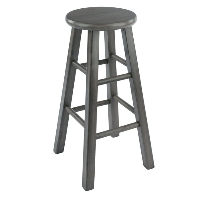 Winsome Wood Ivy 24" Counter Stool, Rustic Gray Finish