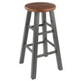 thumbnail image 1 of Winsome Ivy 24" Counter Stool, Rustic Gray & Teak Finish, 1 of 6