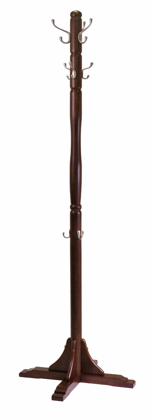 Winsome Cappuccino Solid Wood 72" Coat Tree Rack