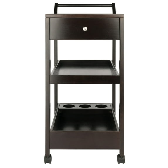 Winsome Wood Jeston Entertainment Cart, Espresso Finish