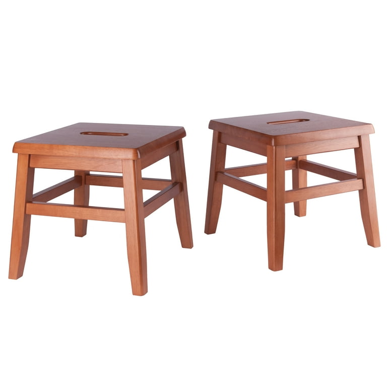 Winsome Kaya 2-Pc Conductor Stool Set, Teak Finish - Walmart.com