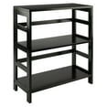 thumbnail image 1 of Winsome Leo 2-Section Wide Open Shelf, Espresso Finish, 1 of 9