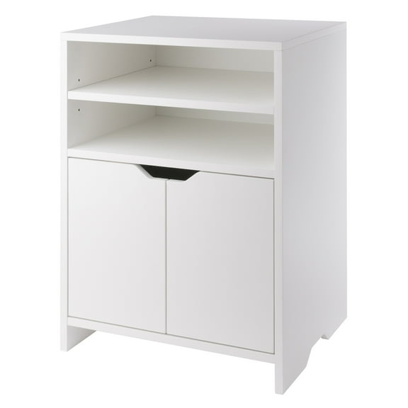 Winsome Wood Nova Open Shelf Storage Cabinet, White Finish