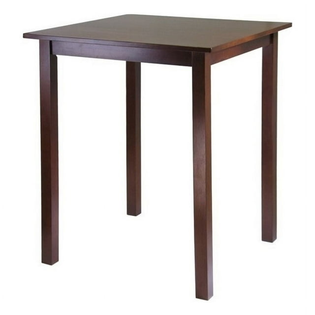Winsome Wood Parkland Square High Table, Walnut Finish