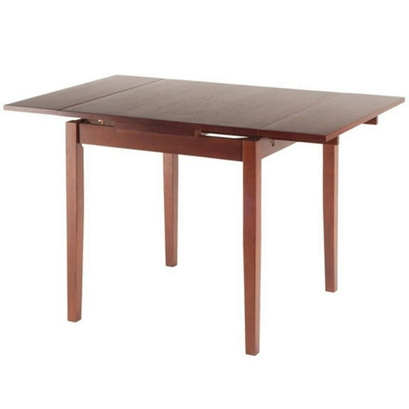 Winsome Wood Pulman Extension Table, Walnut Finish