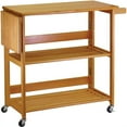 thumbnail image 1 of Winsome Wood Radley Foldable Kitchen Utility Cart, Light Oak Finish, 1 of 2