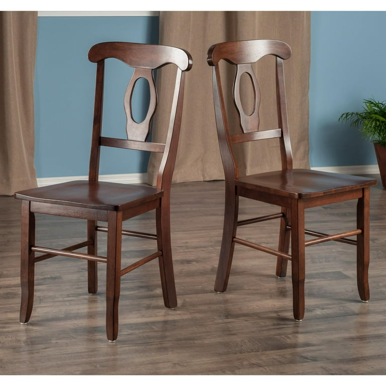 Winsome Wood Renaissance 2 Pc Key Hole Back Dining Chair Set