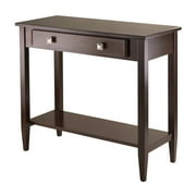 Contemporary Home Living 33.75" Walnut Brown Contemporary Rectangular Console Table