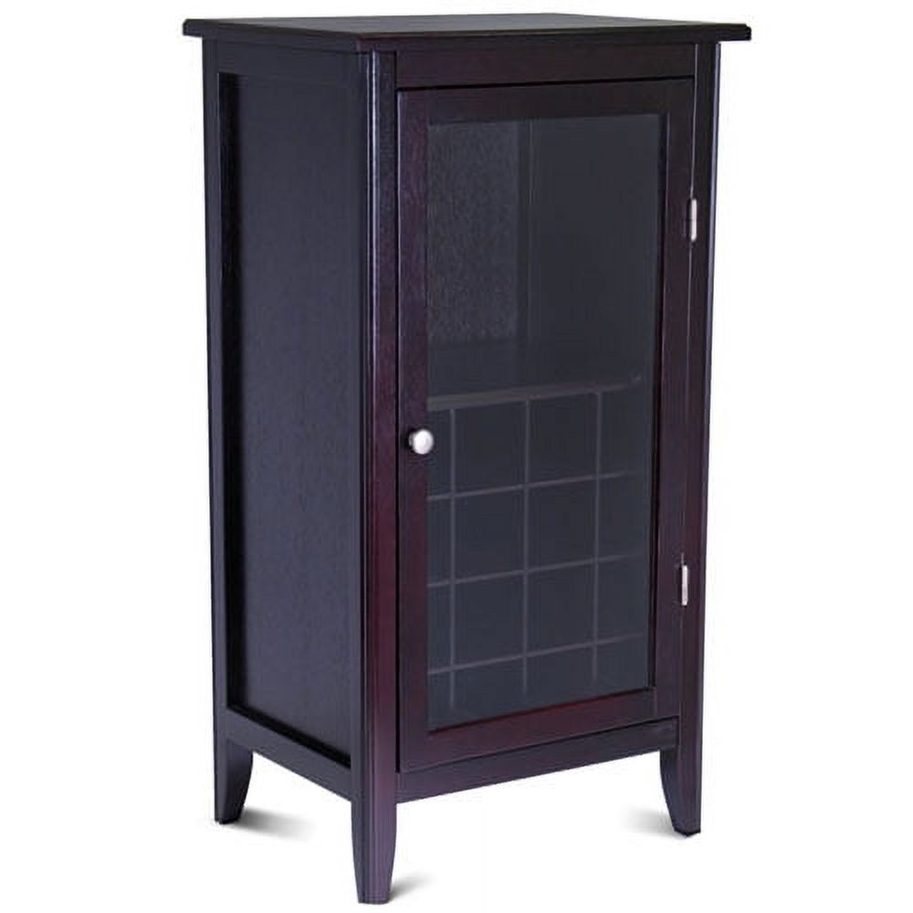 Winsome Wood Ryan 16-Bottle Wine Cabinet with Display Glass Door, Espresso Finish - image 1 of 5