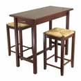 thumbnail image 1 of Winsome Wood Sally 3-Pc Breakfast Table with 2 Rush Seat Bar Stools, Walnut, 1 of 8