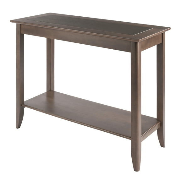 Winsome Wood Santino Console Hall Table, Oyster Gray