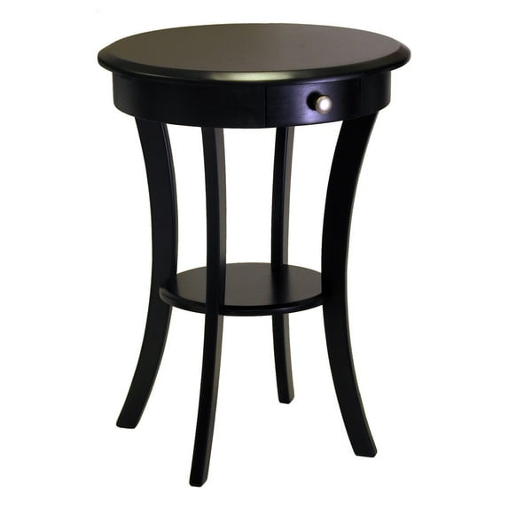 Winsome Sasha Accent Table, Black Finish