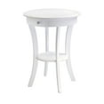 thumbnail image 1 of Winsome Wood Sasha Round Accent Table, White Finish, 1 of 2