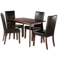 thumbnail image 1 of Winsome Wood Shaye 5-Piece Dining Table with Chairs Set, Walnut, 1 of 3
