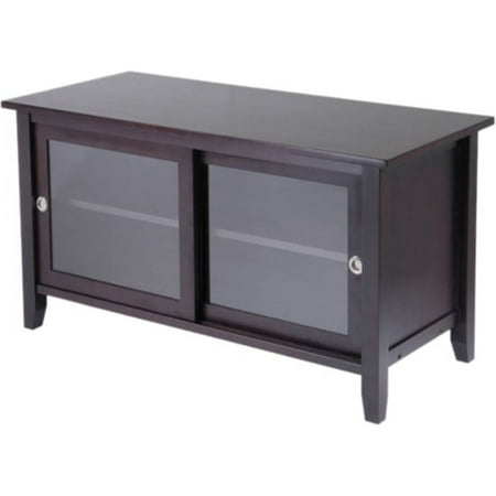 Tv Media Stand With Two Sliding Doors