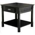 thumbnail image 1 of Winsome Wood Timber End Table with Drawer, Black Finish, 1 of 6