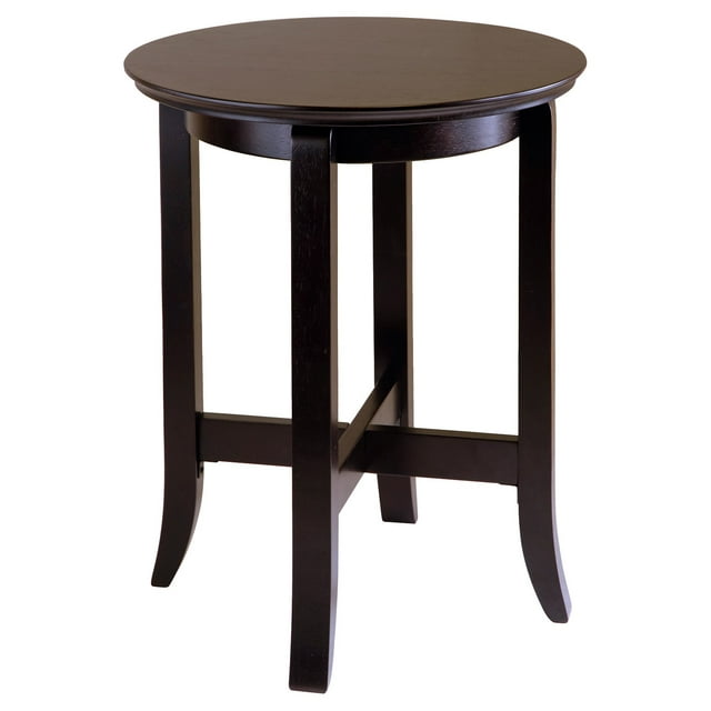 Winsome Wood Toby Round Accent Table, Espresso Finish