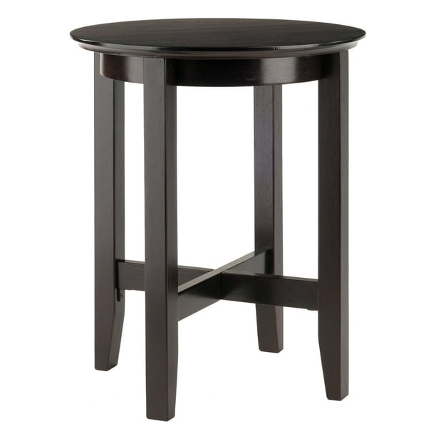Winsome Wood Toby Round End Table, Espresso Finish