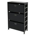 thumbnail image 1 of Winsome Wood Torino 4-PC Storage Set, Tall Shelf & 2 Fabric Baskets, 1 of 7