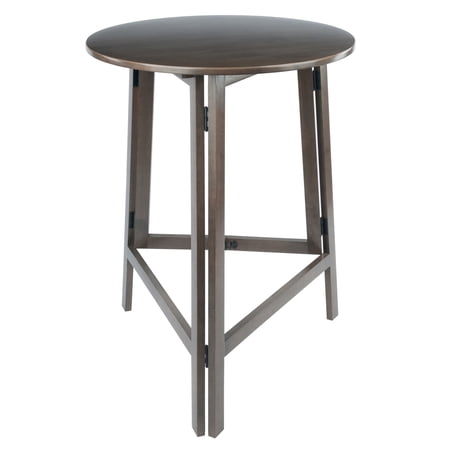 Winsome Wood Torrence Foldable High Table, Oyster Gray