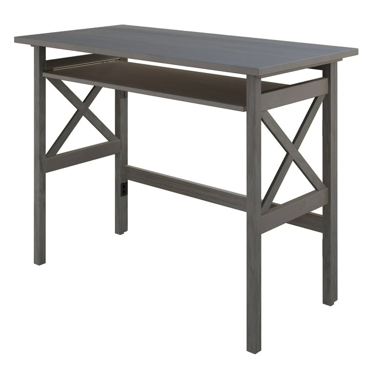 Winsome Wood Xander Foldable Desk Oyster Gray