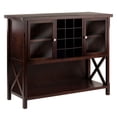 thumbnail image 1 of Contemporary Home Living 43.75" Teak Brown Contemporary Buffet Cabinet, 1 of 8