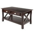 thumbnail image 1 of Winsome Wood Xola X Panel Coffee Table with Drawers, Cappuccino, 1 of 11