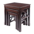 thumbnail image 1 of Winsome Wood Xola X-Panel Nesting Table Set, Cappuccino, 1 of 15