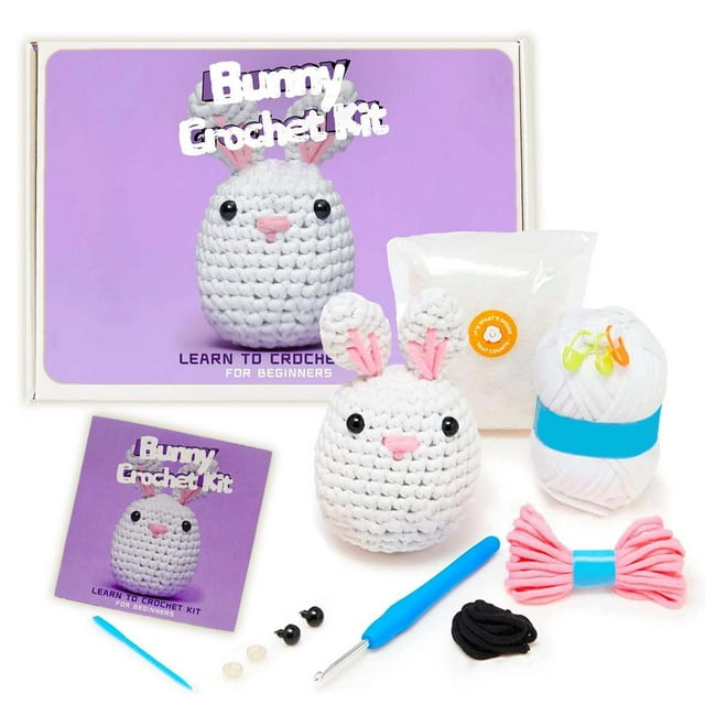 Winsopee DIY Knitting DIY,He Woobles Crochet Kit With Easy Peasy Yarn