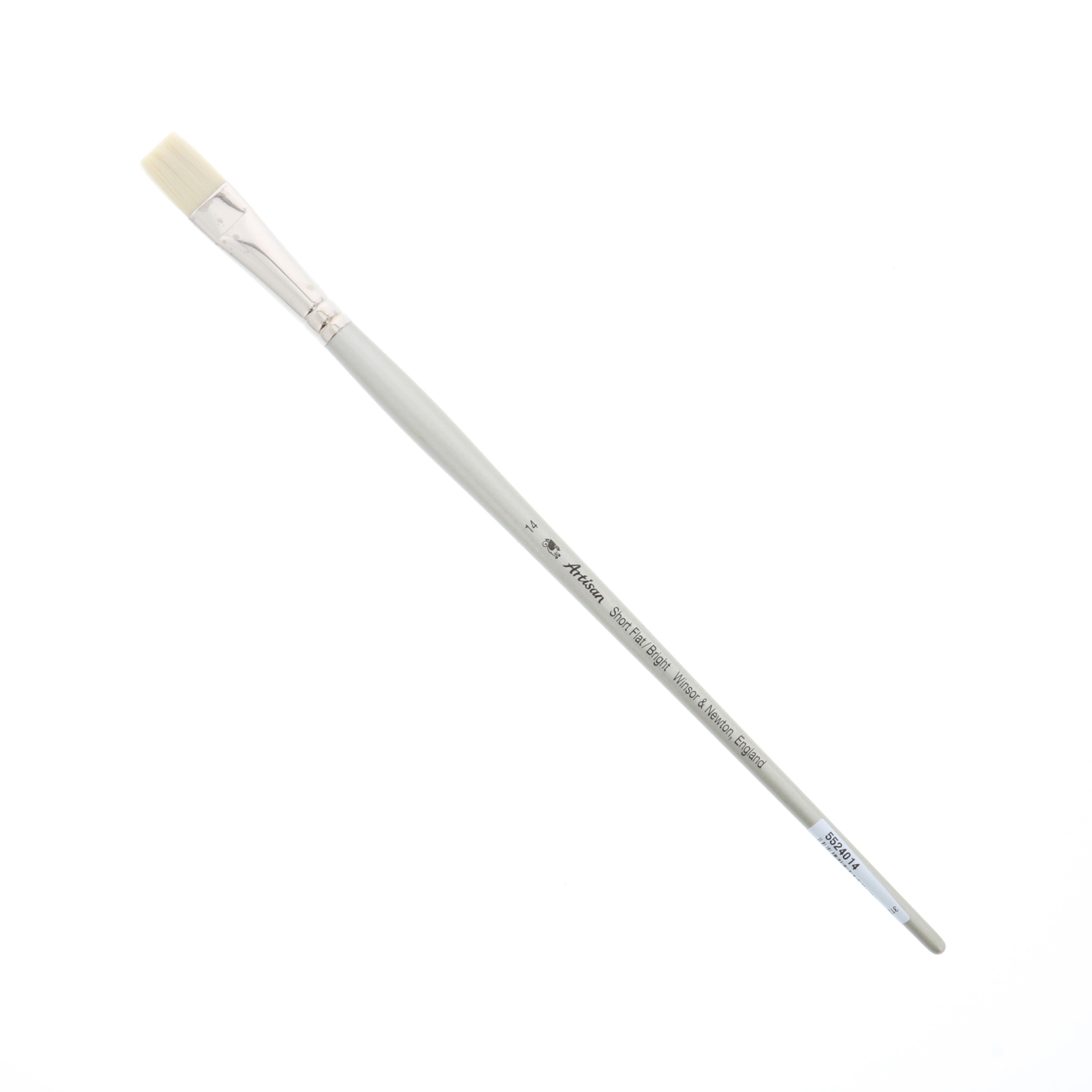 Long Handle Gray Synthetic Fiber Paint Brush, Size 14