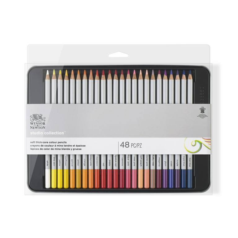 Winsor & Newton Studio Collection Artist Pencils, Color  Pencils, Set of 48