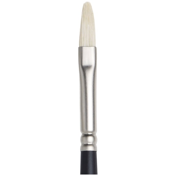 Winsor & Newton Artist Oil Brush, Long Handle, Filbert, 2