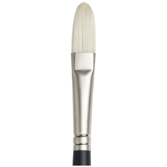 Winsor & Newton Artist Oil Brush, Long Handle, Filbert, 7