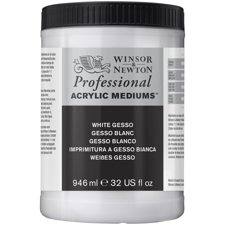 Winsor & Newton Artists' Acrylic Gesso 946ml Jar Clear